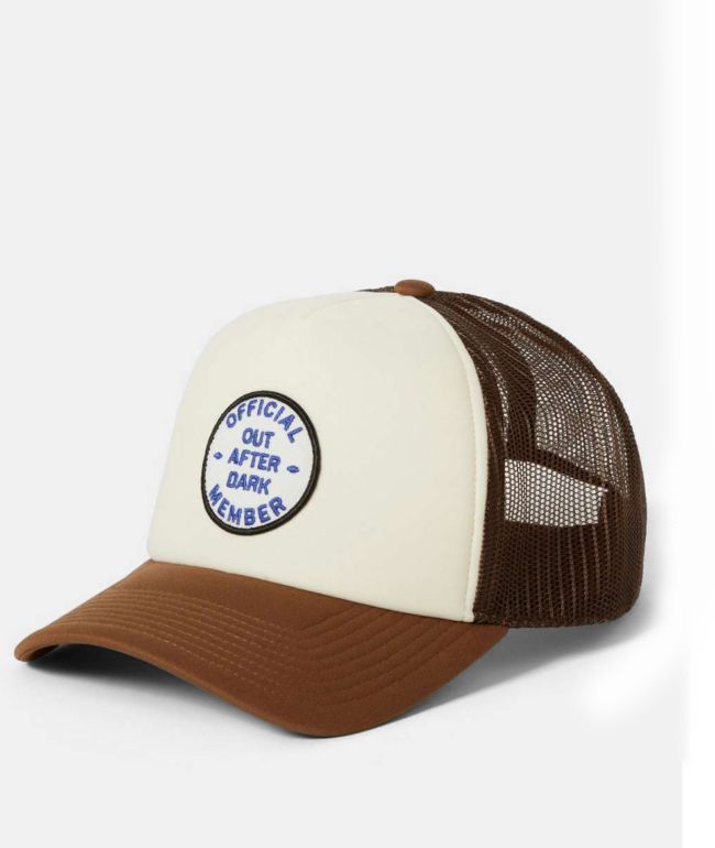 Brixton Out After Dark Brown Trucker Hat - Brixton