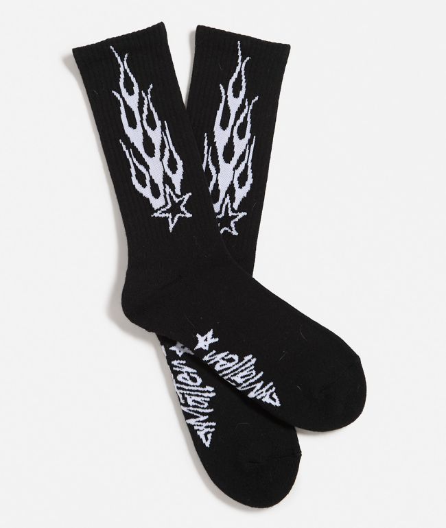 Ninth Hall Mind Over Matter Black Crew Socks - Ninth Hall