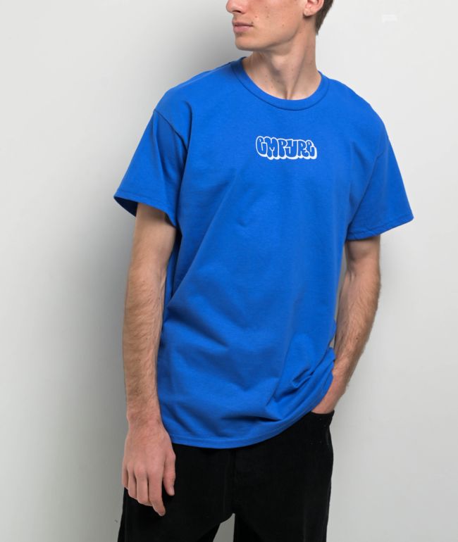 Pro Club Member Box Logo Blue T-Shirt | Zumiez