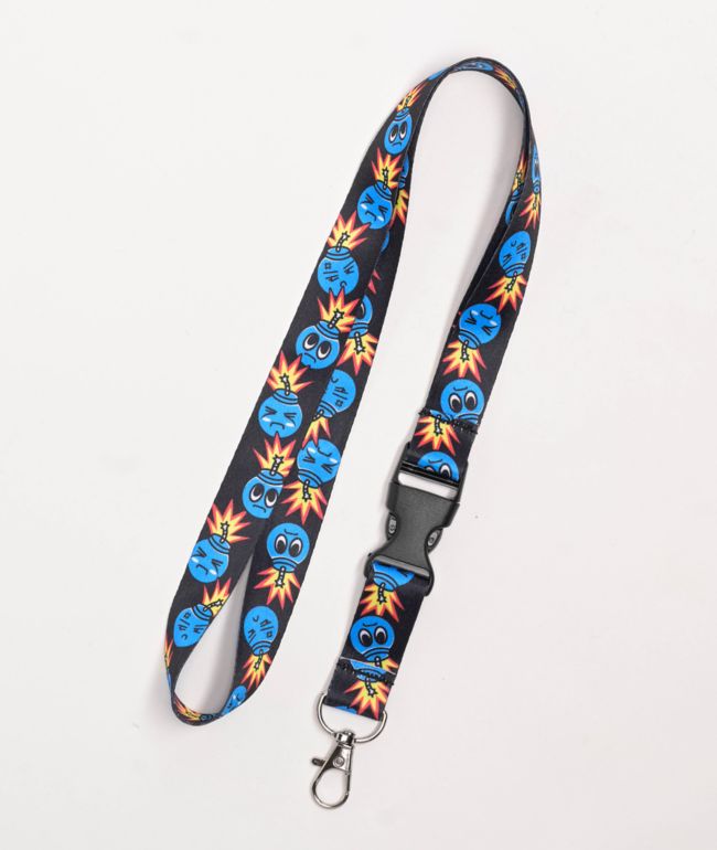Adam Bomb Threes Company Black Lanyard - Adam Bomb