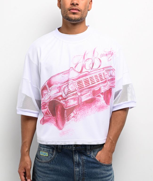 Ford x True Religion Crystal Mustang Aurora Red Crop T-Shirt