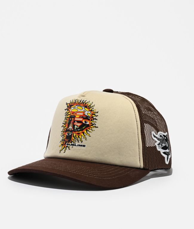 Primitive x Sublime Dirty P Sun Black Trucker Hat - Primitive