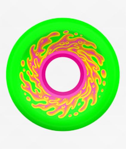 Slime Balls Mini OG 54.5mm 78a Slime Green & Pink Cruiser Skateboard Wheels - Slime Balls