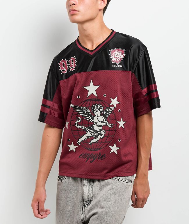 Empyre Big World Maroon Football Jersey - Empyre