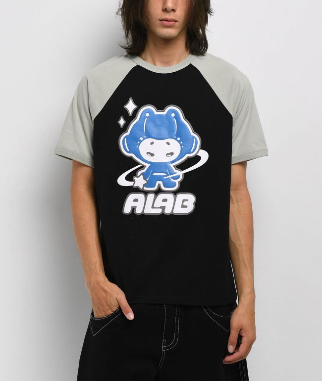A.LAB Space Bud Black & Grey Raglan T-Shirt - A.LAB