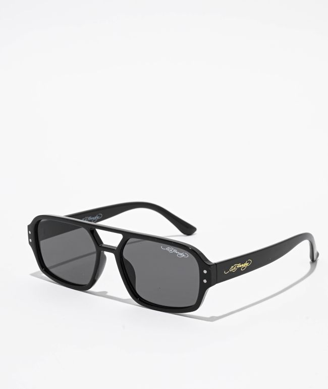 Ed Hardy Eyecon Black Sunglasses - Ed Hardy