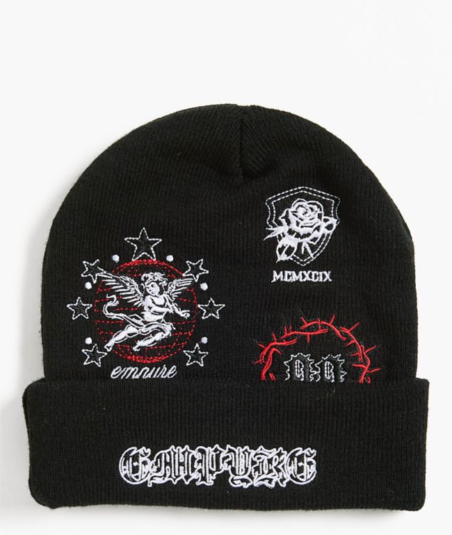 帽子 Sunroof reversible graphic beanie sunroof half logo