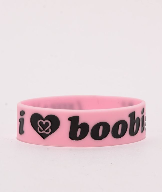 Keep A Breast Foundation I Heart Boobies Pink & Black Bracelet - Keep A Breast Foundation