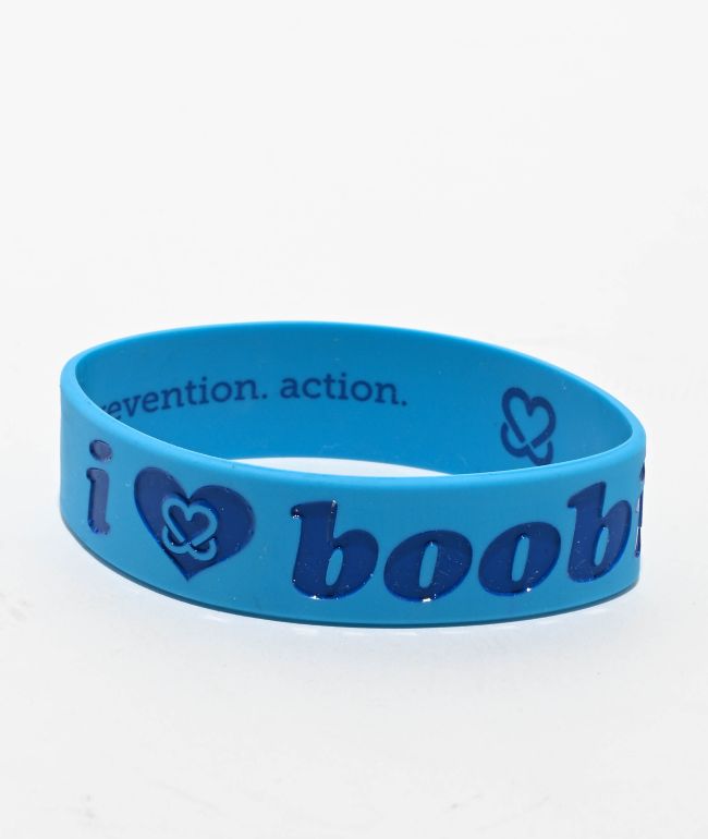 Keep A Breast Foundation I Heart Boobies Blue & Navy Bracelet - Keep A Breast Foundation