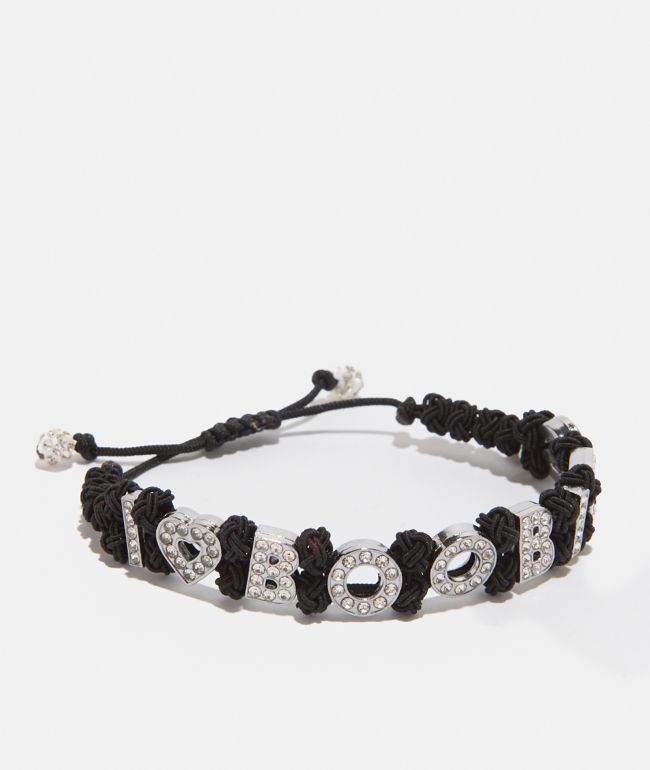 Keep A Breast Foundation I Heart Boobies Moulin Rouge Black Braid Bracelet - Keep A Breast Foundation