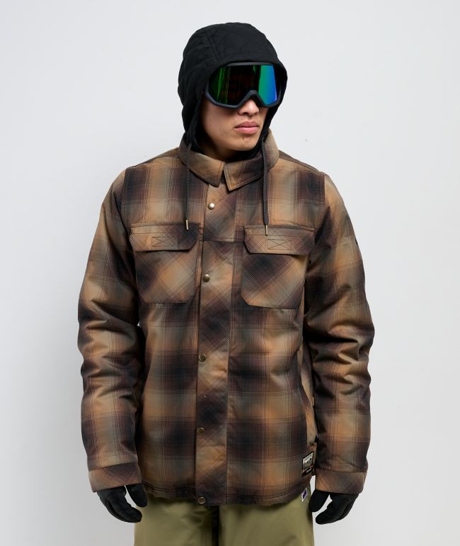 ✨新品✨ボウリングウェア　サイズXL　ストーム　レッド　トナカイ　雪　チェック 686 Woodland Brown Plaid 10K Insulated Snowboard Jacket | Zumiez