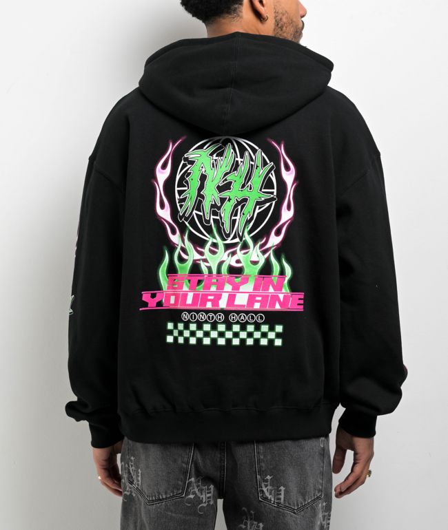 ☆海外限定☆ HUF x Deadpool Slasher フーディ パーカー Black ☆海外限定☆ HUF x Deadpool Slasher フーディ パーカー Black