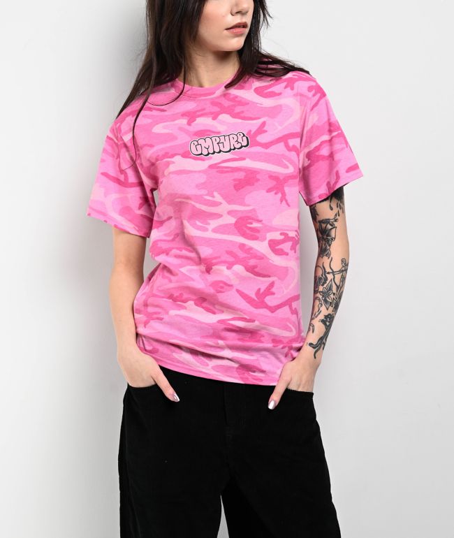 Empyre Bubble Logo Pink Camo T-Shirt - Empyre