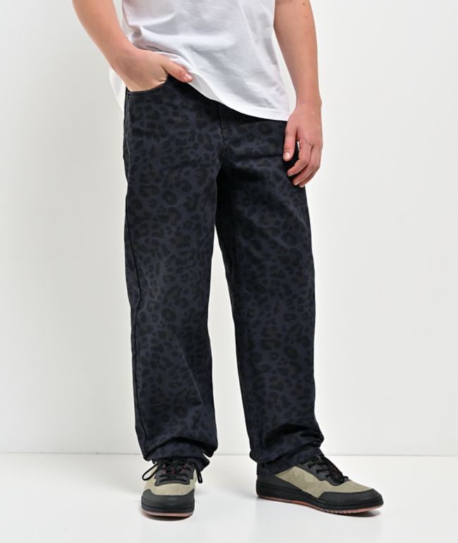 Empyre Kids Cheetah Black Loose Fit Canvas Skate Jeans - Empyre