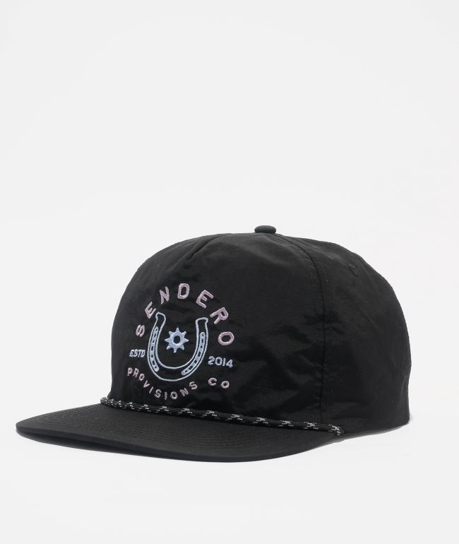 Sendero No Luck Black Snapback Hat - Sendero Provisions