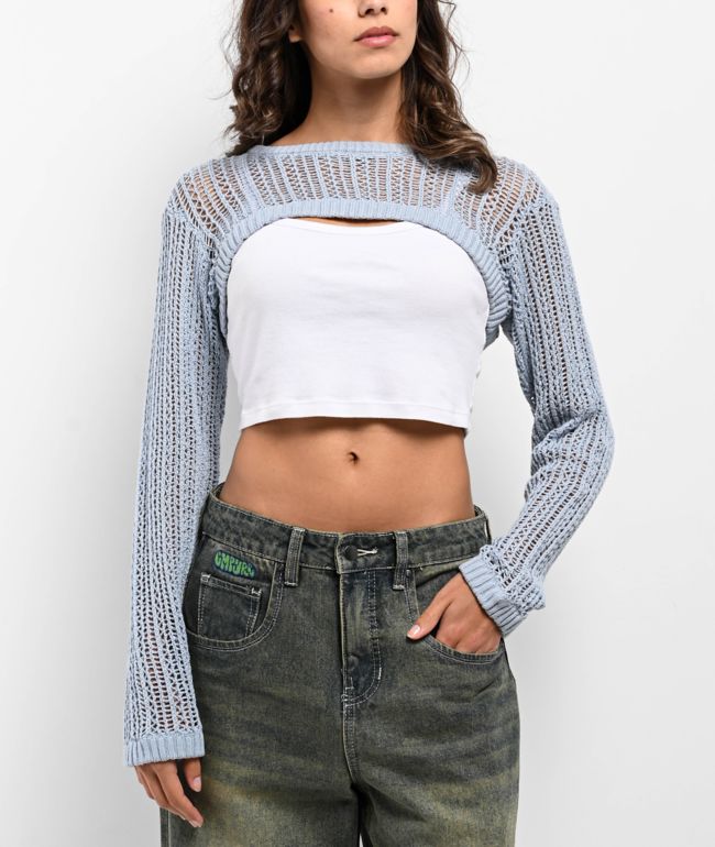 Empyre Shan Light Blue Shrug Sweater - Empyre