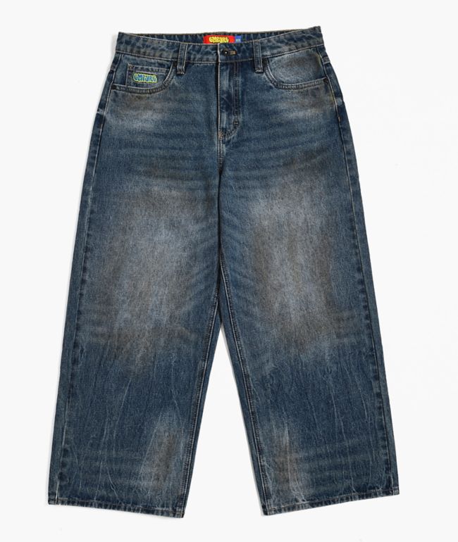 Empyre Kids Horse Power Blue Wash Ultra Wide Skate Jeans