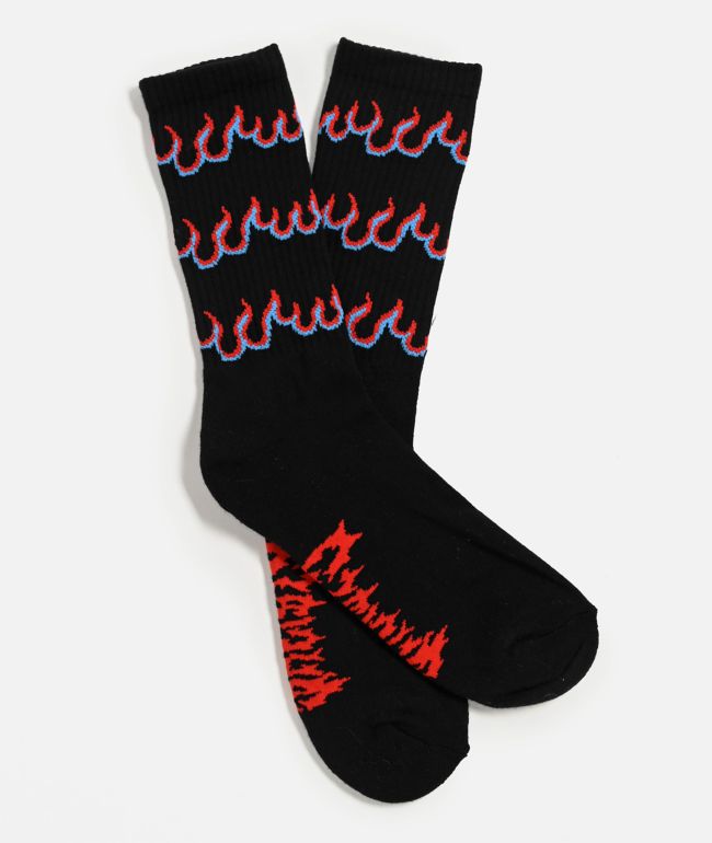 Sheisty Propane Black Crew Socks - $hei$ty