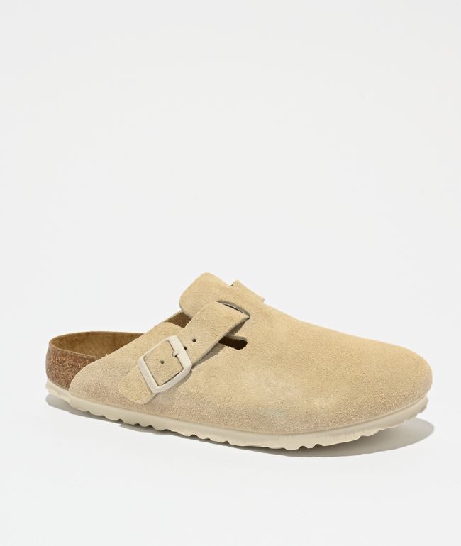 Birkenstock Women's Boston Soft Footbed Antique White Clogs - Birkenstock