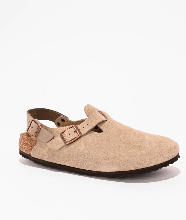 Birkenstock Women's Tokio Taupe Clogs - Birkenstock