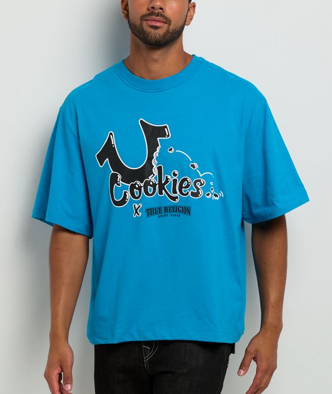 True Religion x Cookies Archs Washed Grey T-Shirt | Zumiez