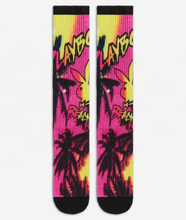 PSD x Playboy Beach Club Crew Socks - PSD Underwear