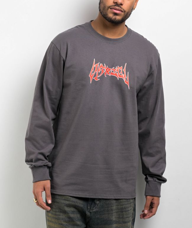 Vitriol Chaos Reign Charcoal Long Sleeve T-Shirt | Zumiez
