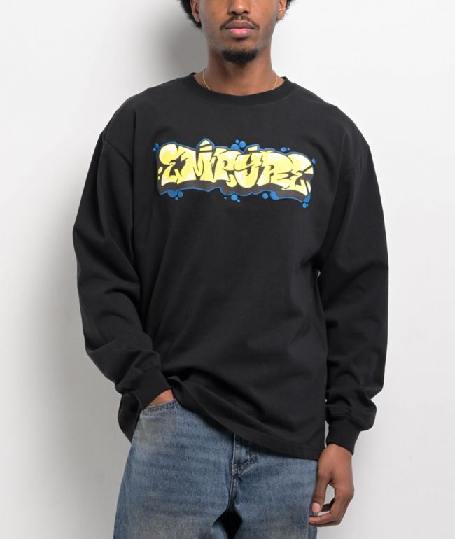 Empyre Graff Animals Black Long Sleeve T-Shirt - Empyre