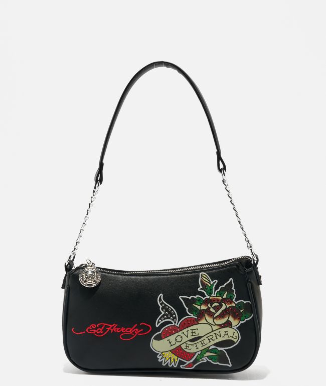 Ed Hardy Nova Black Handbag - Ed Hardy