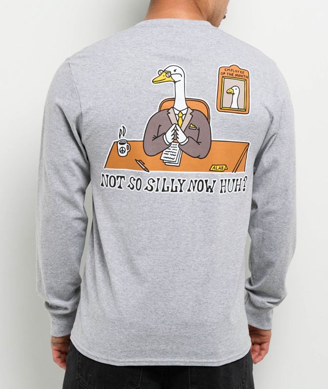A.LAB Not So Silly Grey Long Sleeve T-Shirt - A.LAB