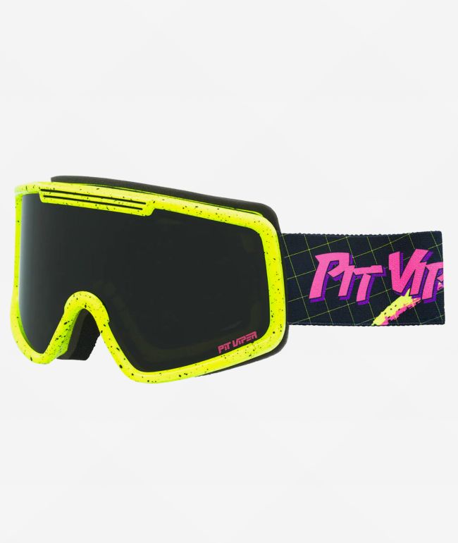 Pit Viper French Fry The Surge Black & Yellow Snowboard Goggles - Pit Viper