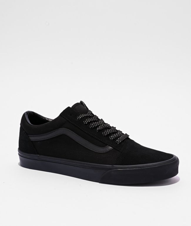 Vans Old Skool Reflective Pop Black Skate Shoes - Vans