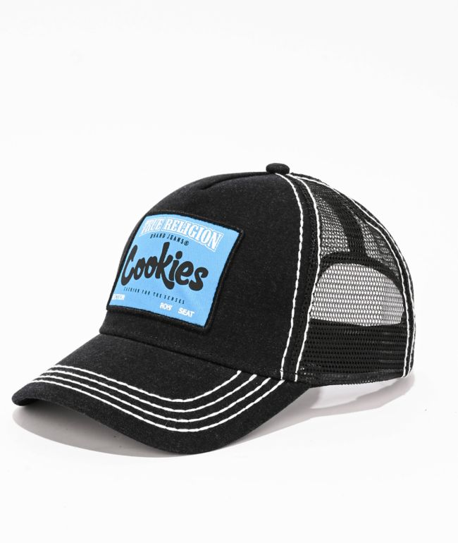 True Religion x Cookies Denim Black Trucker Hat - True Religion