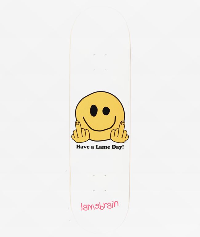 Lamebrain Smile 8.5" Skateboard Deck - Lamebrain Skateboards