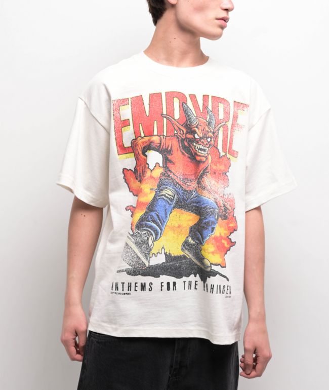 Empyre Grunge Devil Natural T-Shirt - Empyre