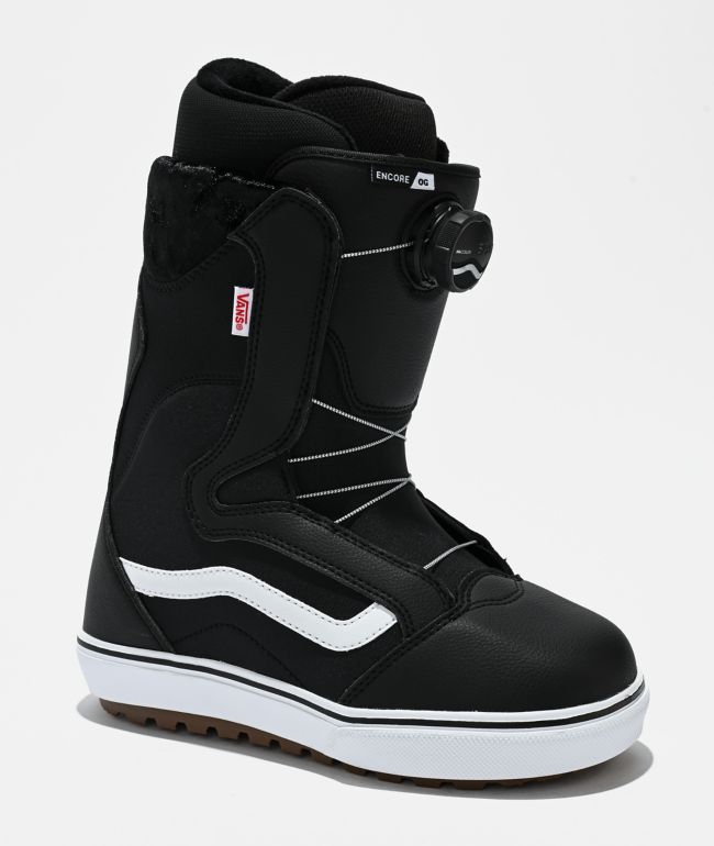Vans Encore OG Black & White Snowboard Boots - Vans