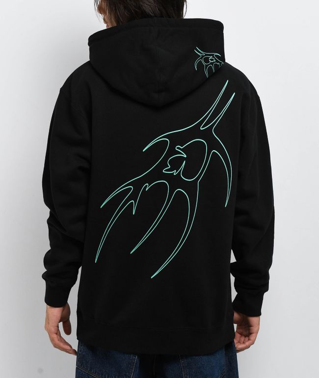 ★★Adairs★★ Exhaust Fit Hoodie Black JC6251 Spitfire Big Head Black Zip Hoodie | Zumiez