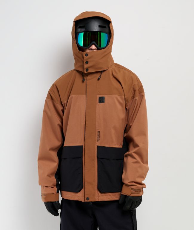 Volcom Kleveland Brown 15K Snowboard Jacket - Volcom