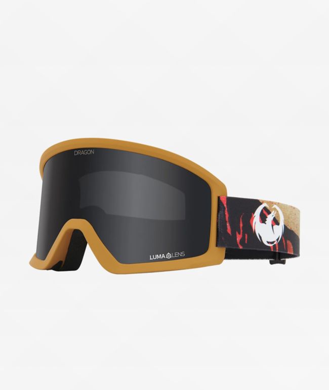 Dragon Iguchi DX3 L OTG Red & Dark Smoke Snowboard Goggles - Dragon Alliance