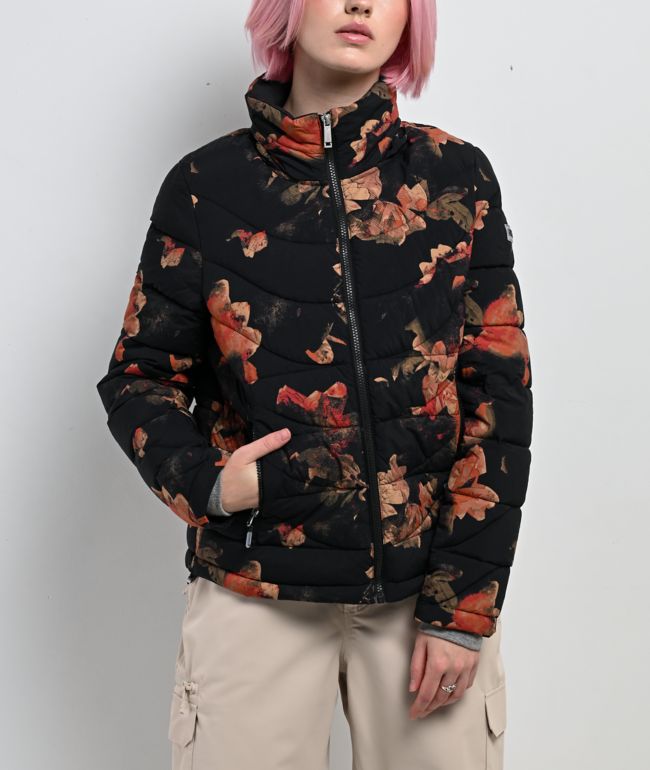Roxy Christal Rose Garden Puffer Jacket - Roxy