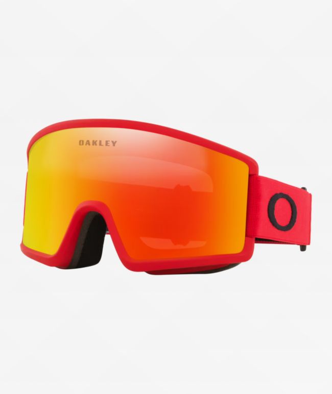Oakley Target Line M Fire Iridium & Redline Snowboard Goggles - Oakley