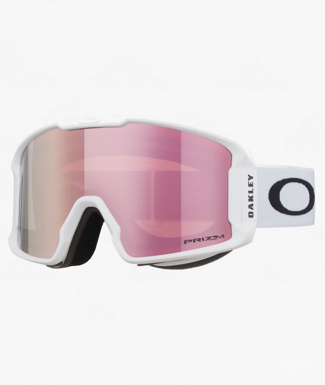 Oakley Line Miner M Rose Gold & White Snowboard Goggles - Oakley