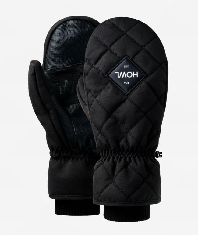 Howl Jed Black Snowboard Mittens - HOWL