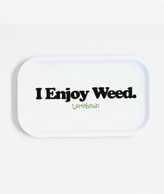 Lamebrain I Enjoy Weed Rolling Tray - Lamebrain Skateboards