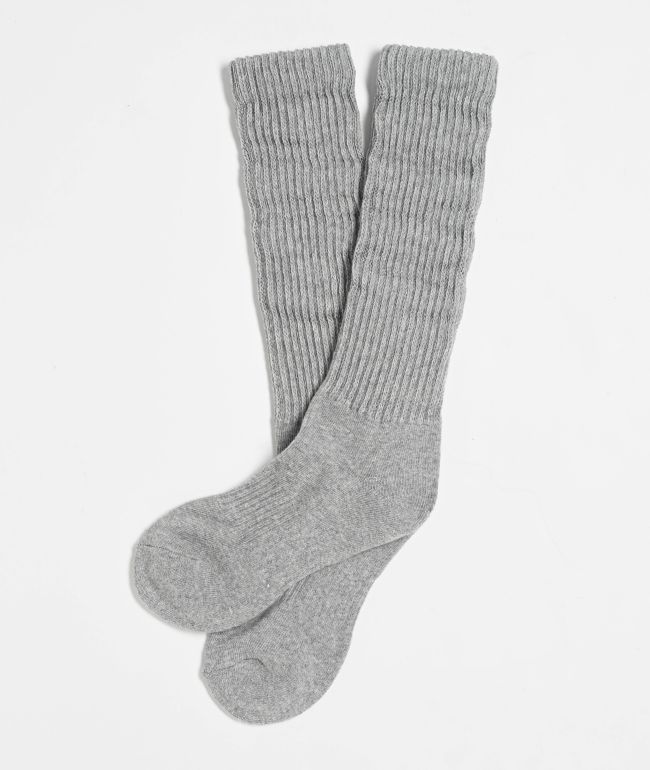 Freeworld Fame Grey Slouch Socks - Freeworld