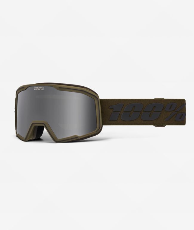 100% Valnor Fatigue & Silver Mirror Snowboard Goggles - 100%
