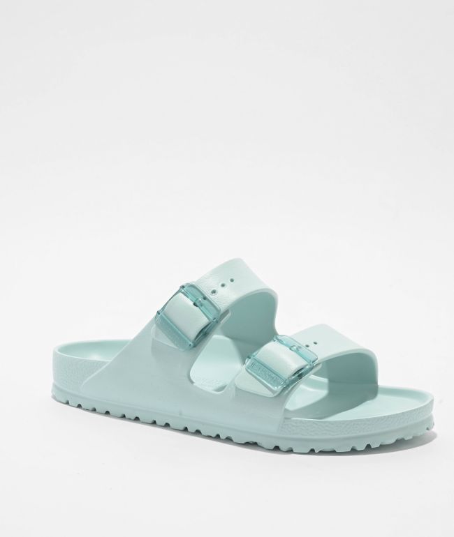 Birkenstock Women's Arizona Stealth Buckle EVA Surf Green Sandals - Birkenstock