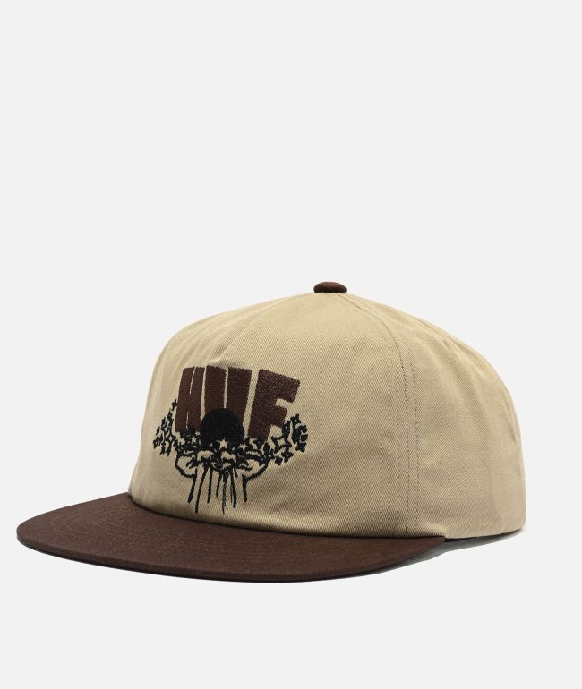 HUF Dazed Natural & Brown Snapback Hat - HUF