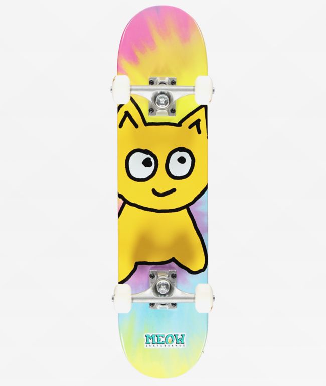 MEOW SKATEBOARDS スケートボード Meow Logo Tie Dye 7.5