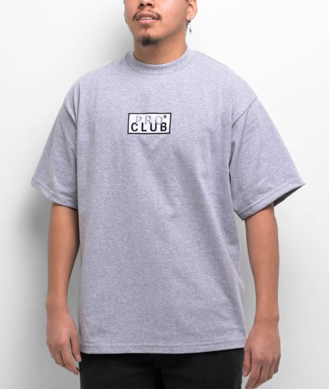Pro Club Embroidered Box Logo Black Long Sleeve T-Shirt | Zumiez